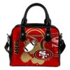 San Francisco 49Ers Leather Shoulder Leather Handbag
