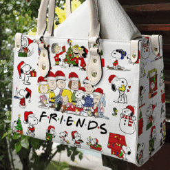 Snoopy Merry Christmas Leather Handbag