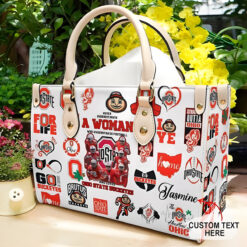 Ohio State Buckeyes Leather Handbag