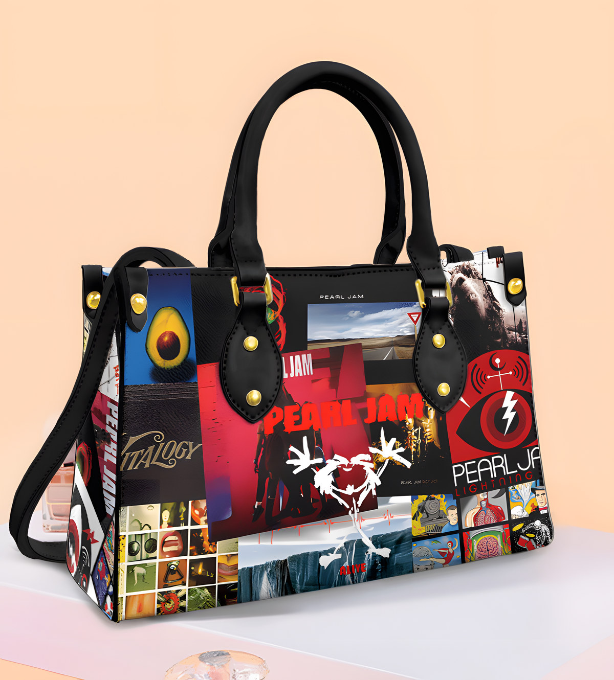 Pearl Jam Band Leather Handbag