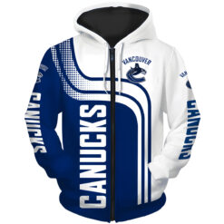 Vancouver Canucks Zip Hoodie 3D