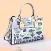 Seattle Seahawks White Leather Handbag 2