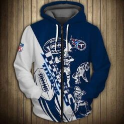 Tennessee Titans 2G Zip Hoodie 3D