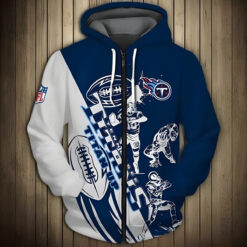 Tennessee Titans 2G Zip Hoodie 3D