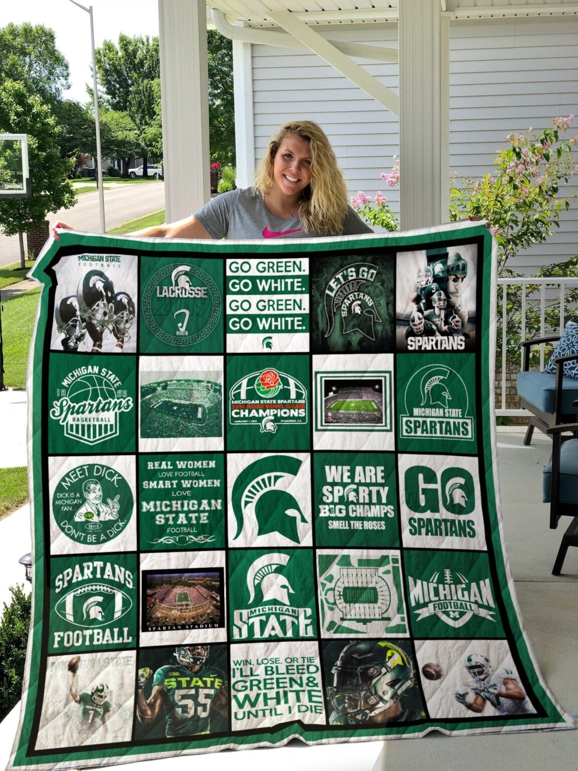 Michigan State Spartans 1G Quilt 1 Michigan State Spartans 1G Quilt