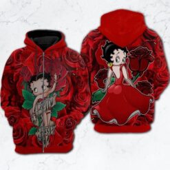 Betty Boop 1G Zip Hoodie 3D
