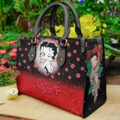 Betty Boop Black Leather Handbag