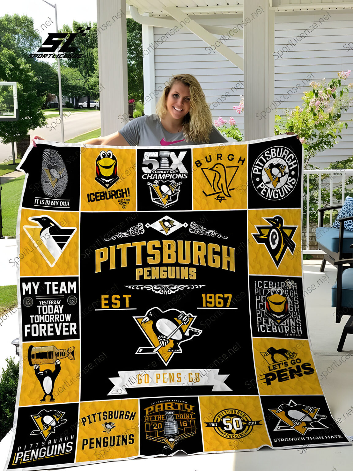 Pittsburgh Penguins 3G Quilt 1 Pittsburgh Penguins 3G Quilt