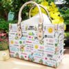 Jimmy Buffett Lover White Leather Handbag