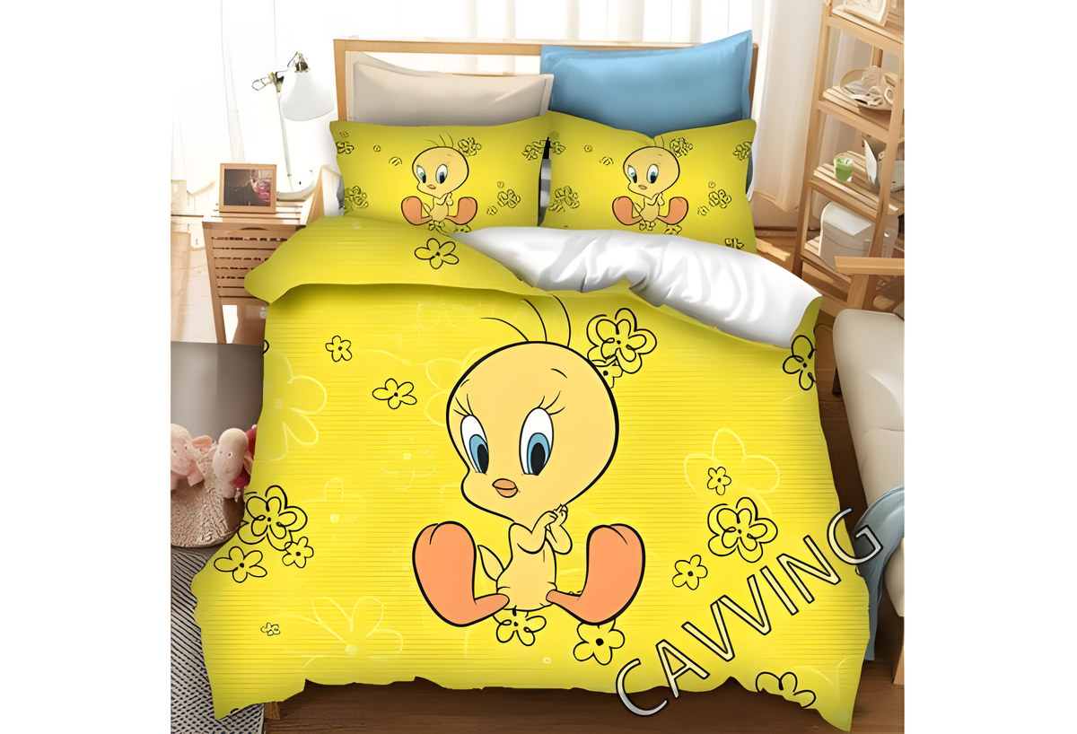 Tweety Bird Funny 4 Bedding Set