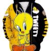 Tweety Bird Funny 1 Zip Hoodie 3D