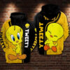 Tweety Bird 1 Zip Hoodie 3D