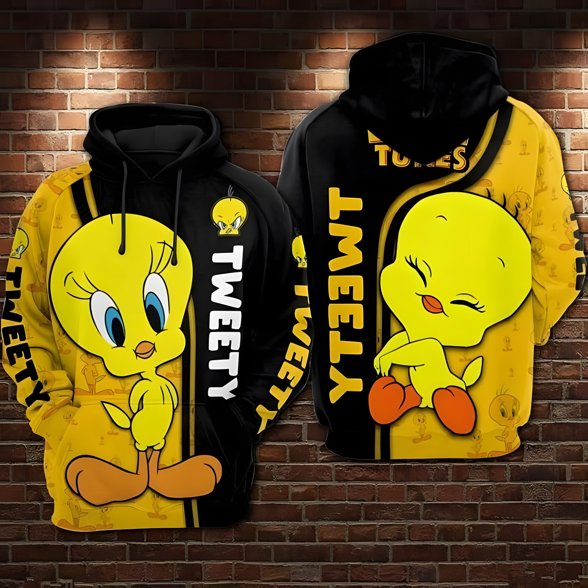 Tweety Bird 1 Zip Hoodie 3D