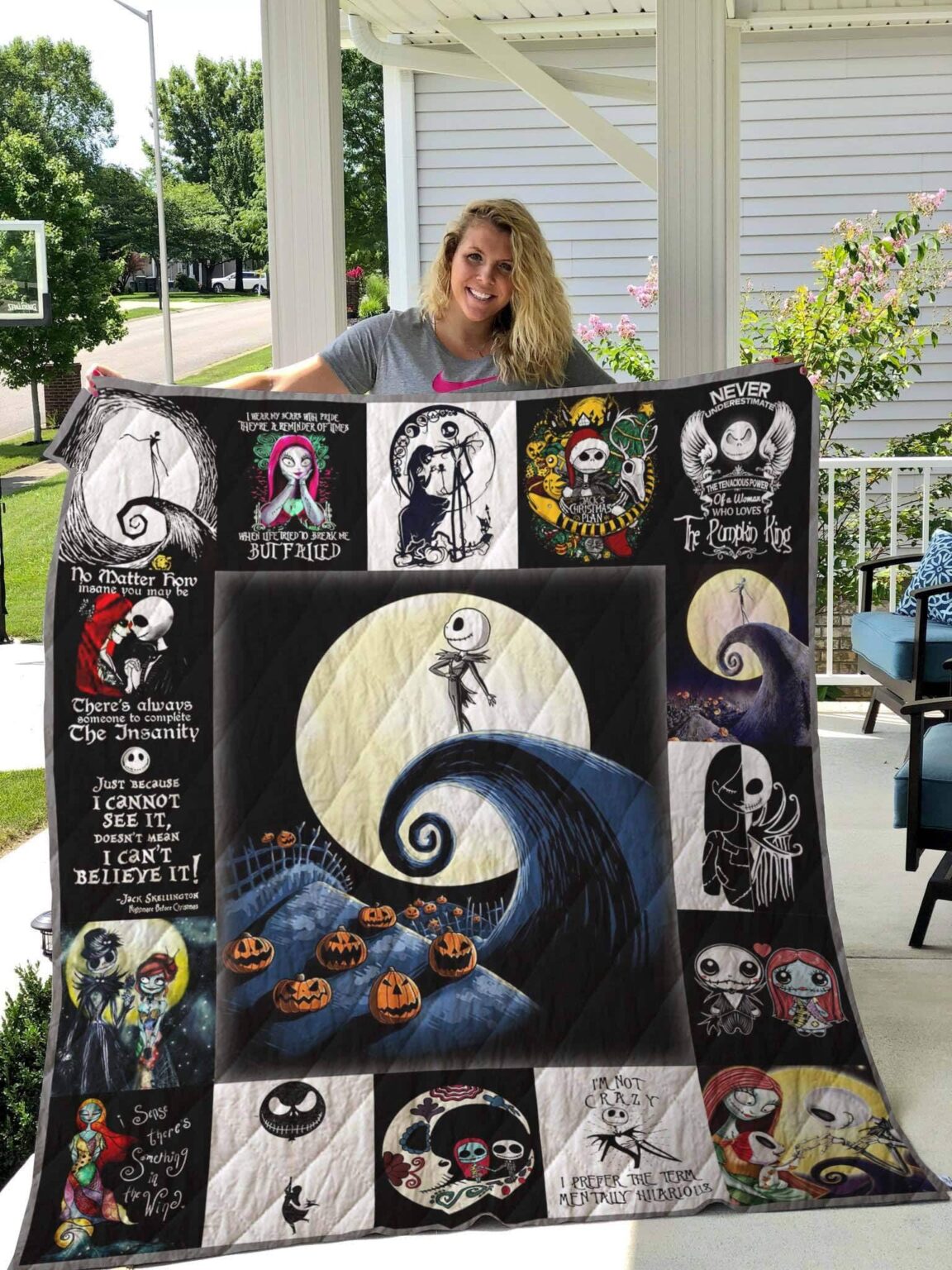 Jack Skellington Quilt 1 Jack Skellington Quilt