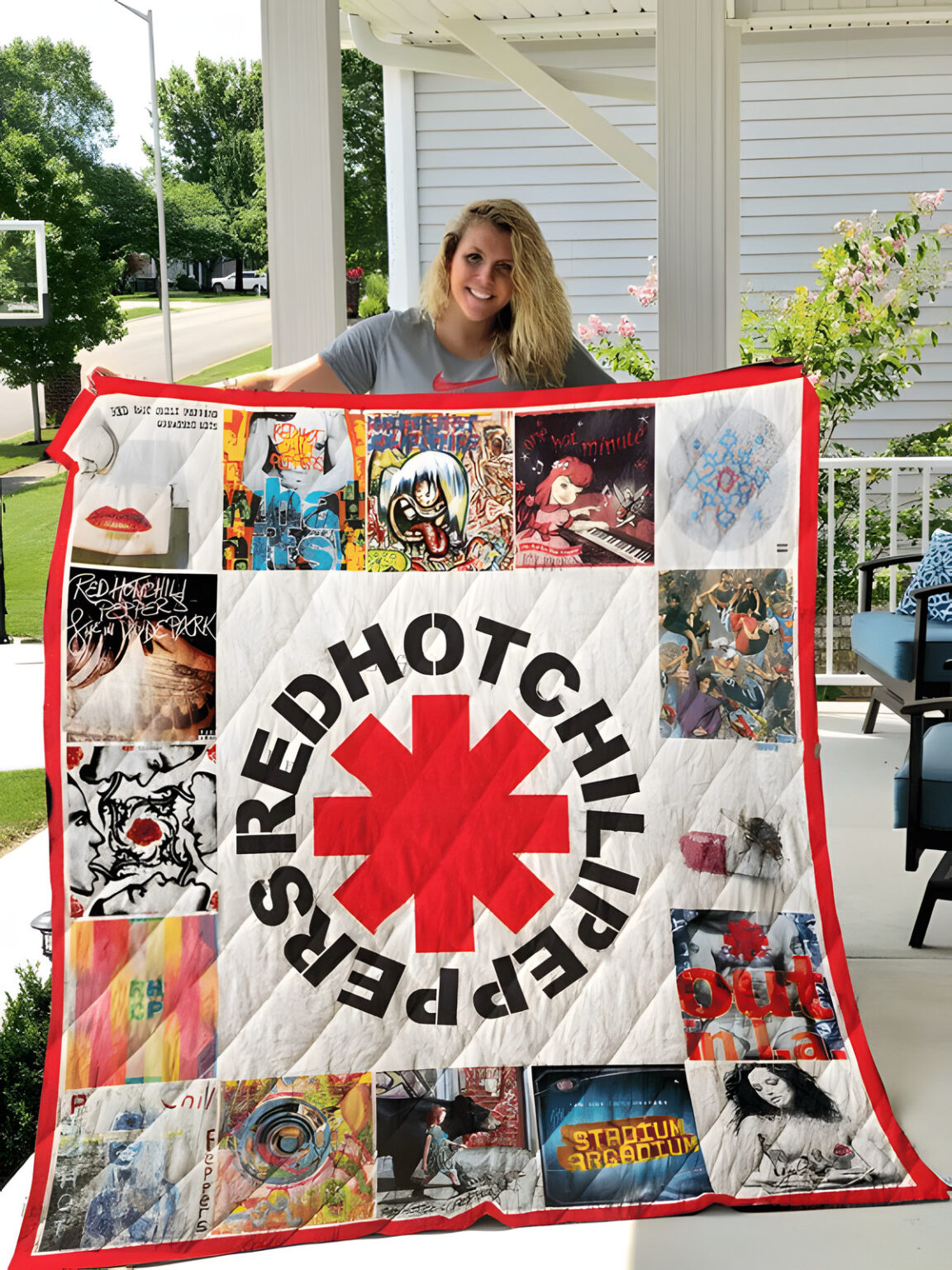 Red Hot Chili Peppers Quilt 1 Red Hot Chili Peppers Quilt