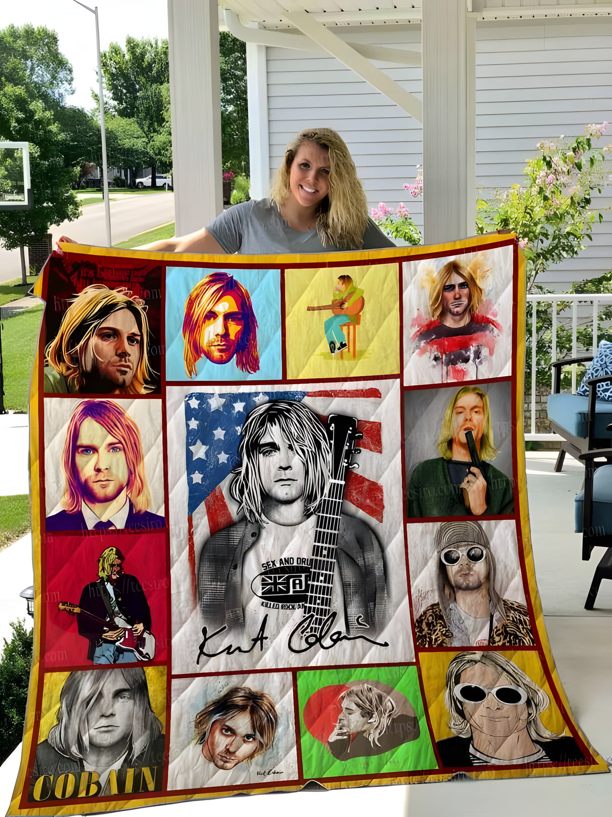 Kurt Cobain Quilt