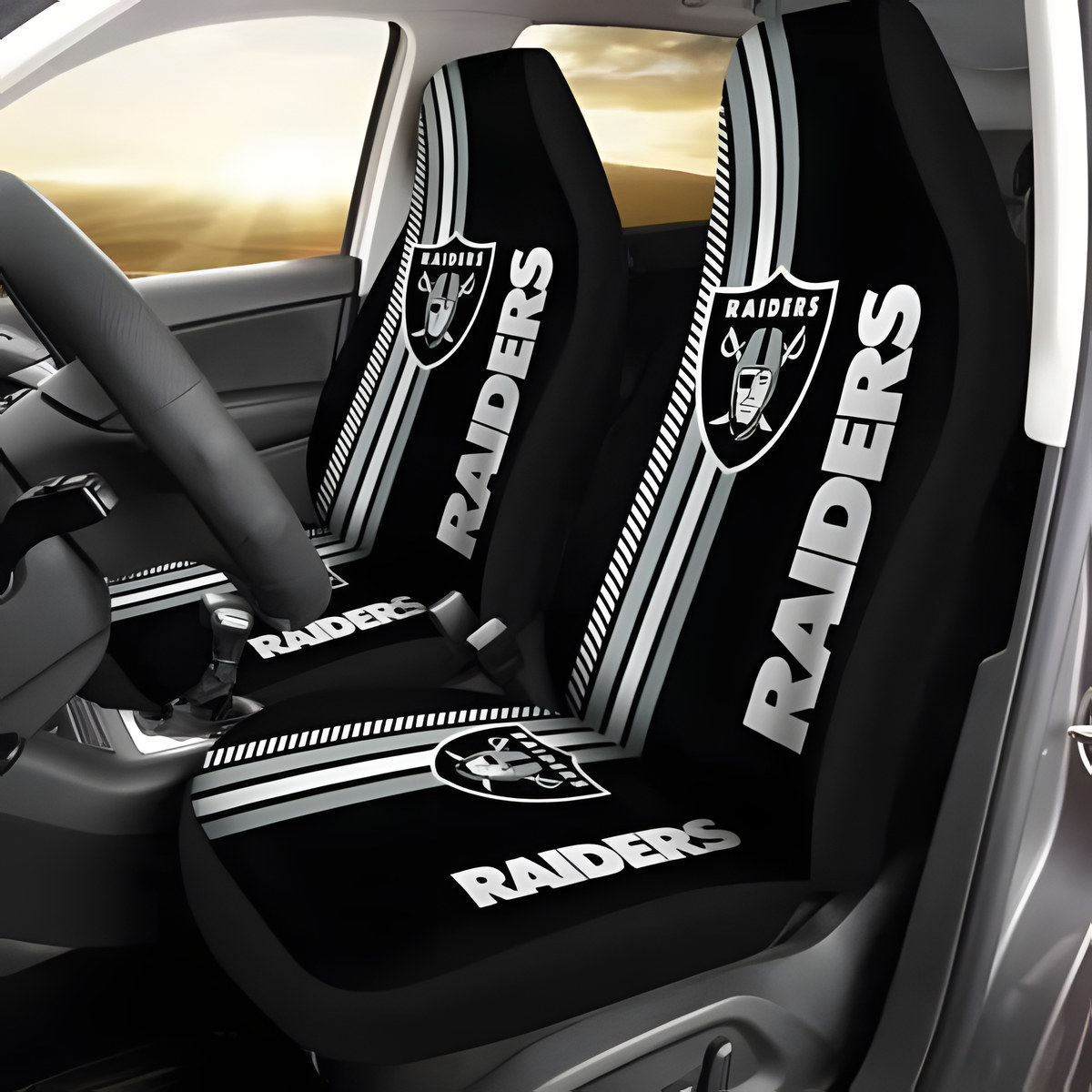 Las Vegas Raiders 2 Seat Covers