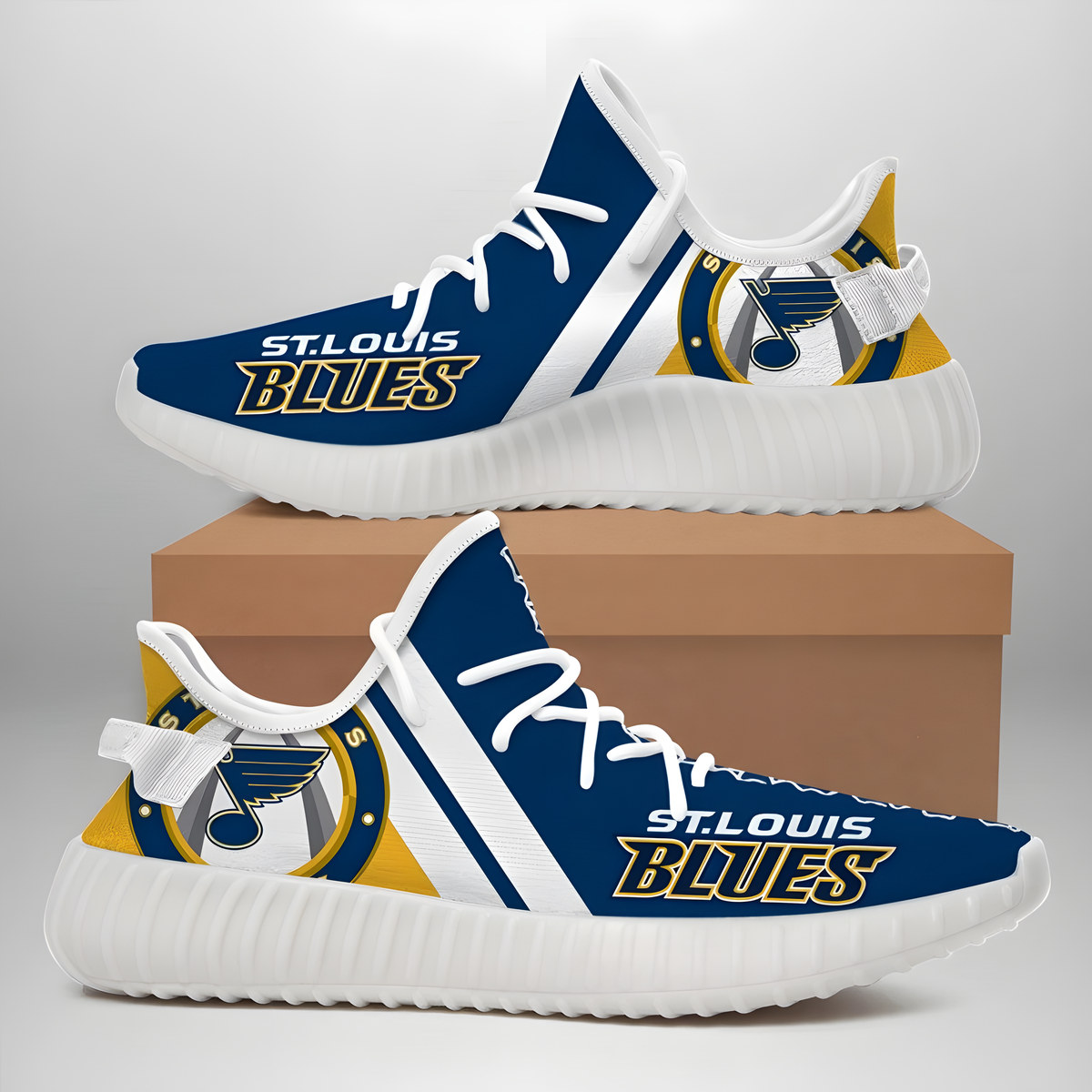 St. Louis Blues Yeezy Shoes