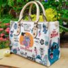 Lilo And Stitch Funny Lover Leather Handbag
