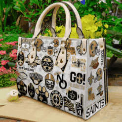 New Orleans Saints Leather Handbag