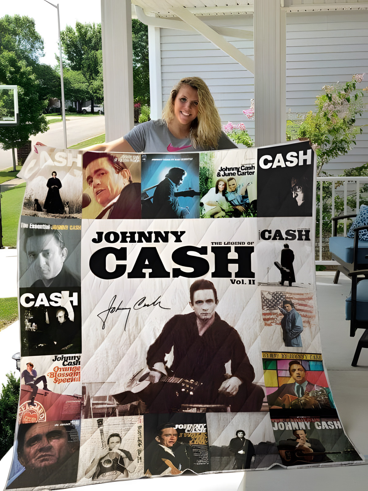 Johnny Cash Lover Quilt