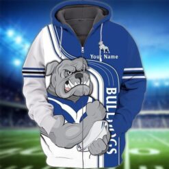 Canterbury Bankstown Bulldogs Zip Hoodie 3D