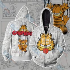 Garfield Zip Hoodie 3D
