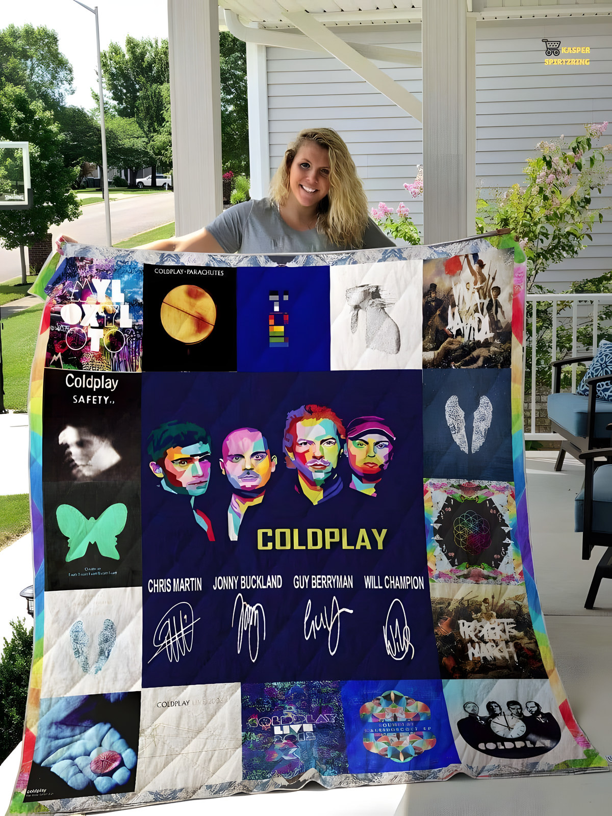 Coldplay Band Quilt