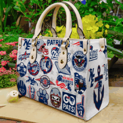 New England Patriots Leather Handbag