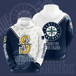 Seattle Mariners Zip Hoodie 3D