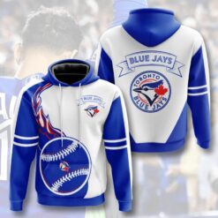 Toronto Blue Jays Zip Hoodie 3D