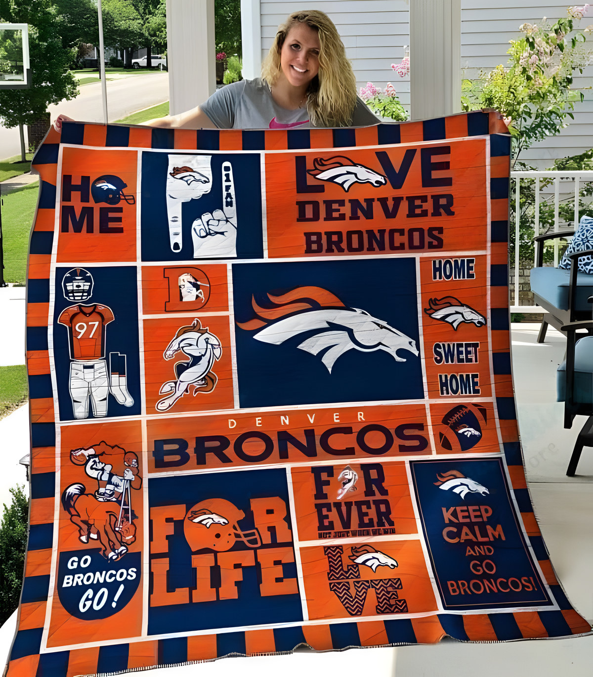 Denver Broncos 2 Quilt