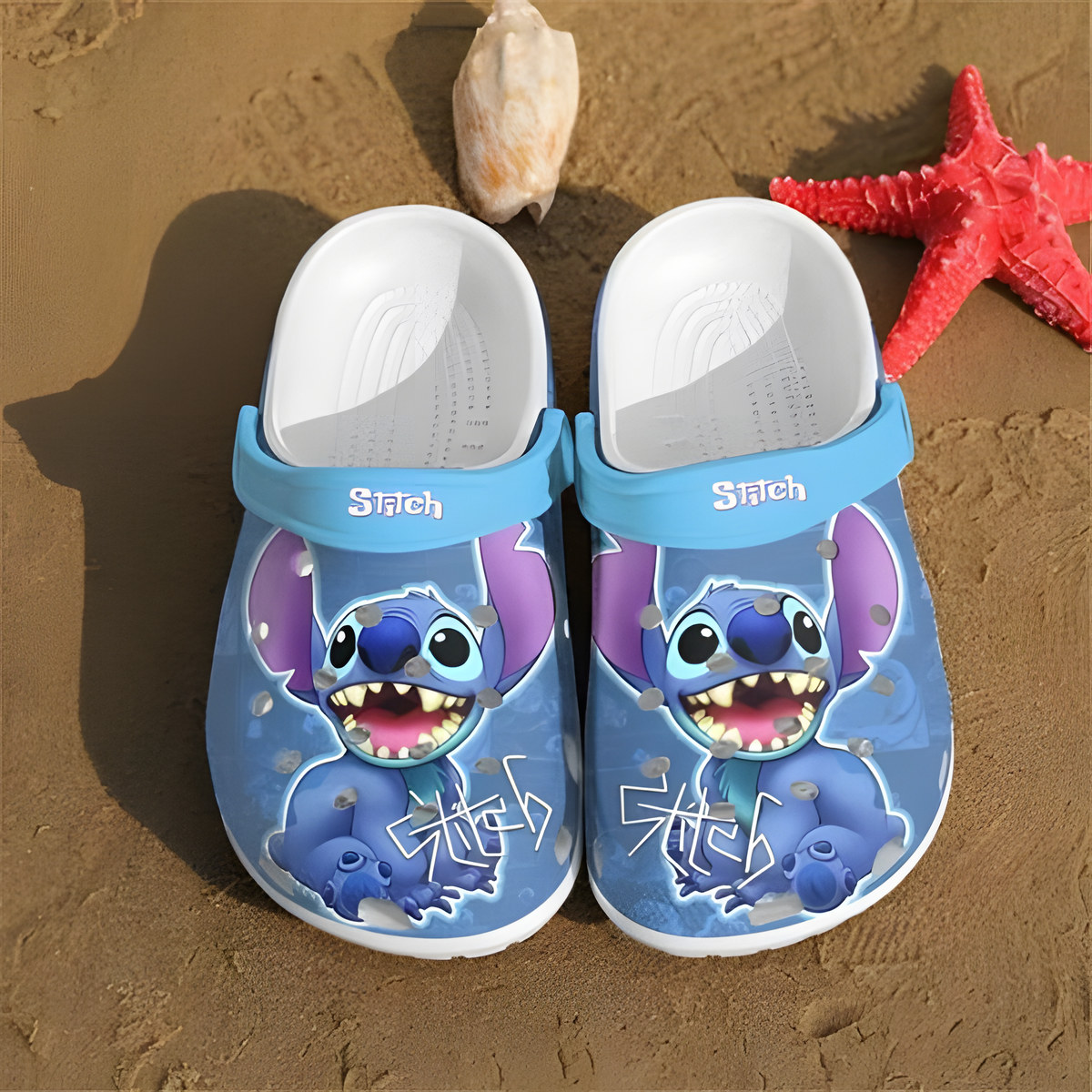 Stitch Funny Soft Clogs