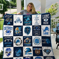 Detroit Lions Love Quilt