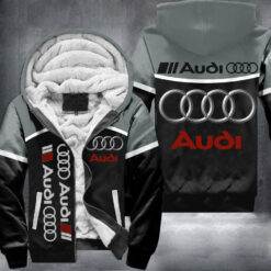 Audi Car Grey Fleece Jacket