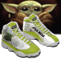 Baby Yoda Jordan 13 Shoes