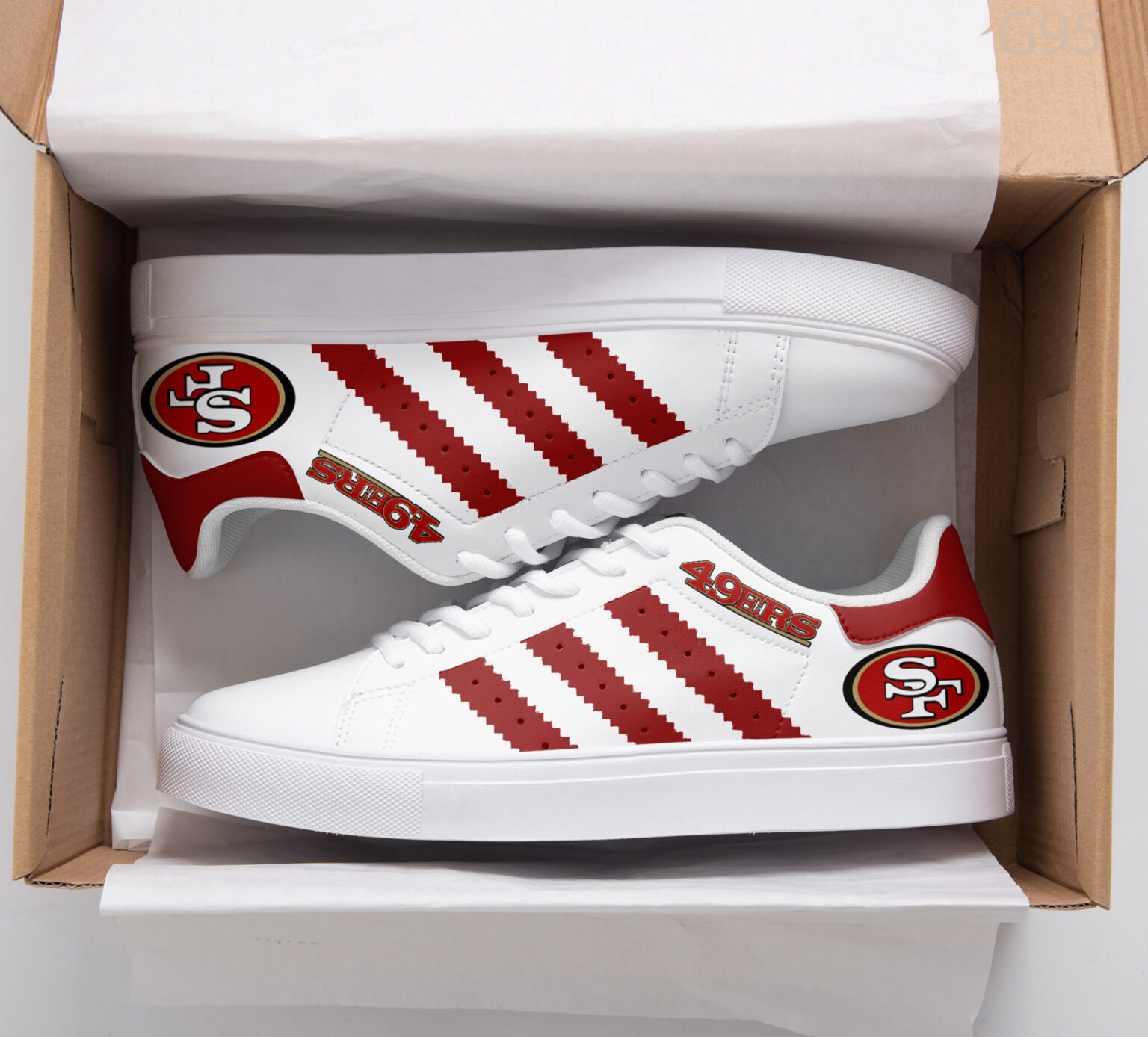 San Francisco 49Ers Stan Smith Shoes 1 San Francisco 49Ers Stan Smith Shoes