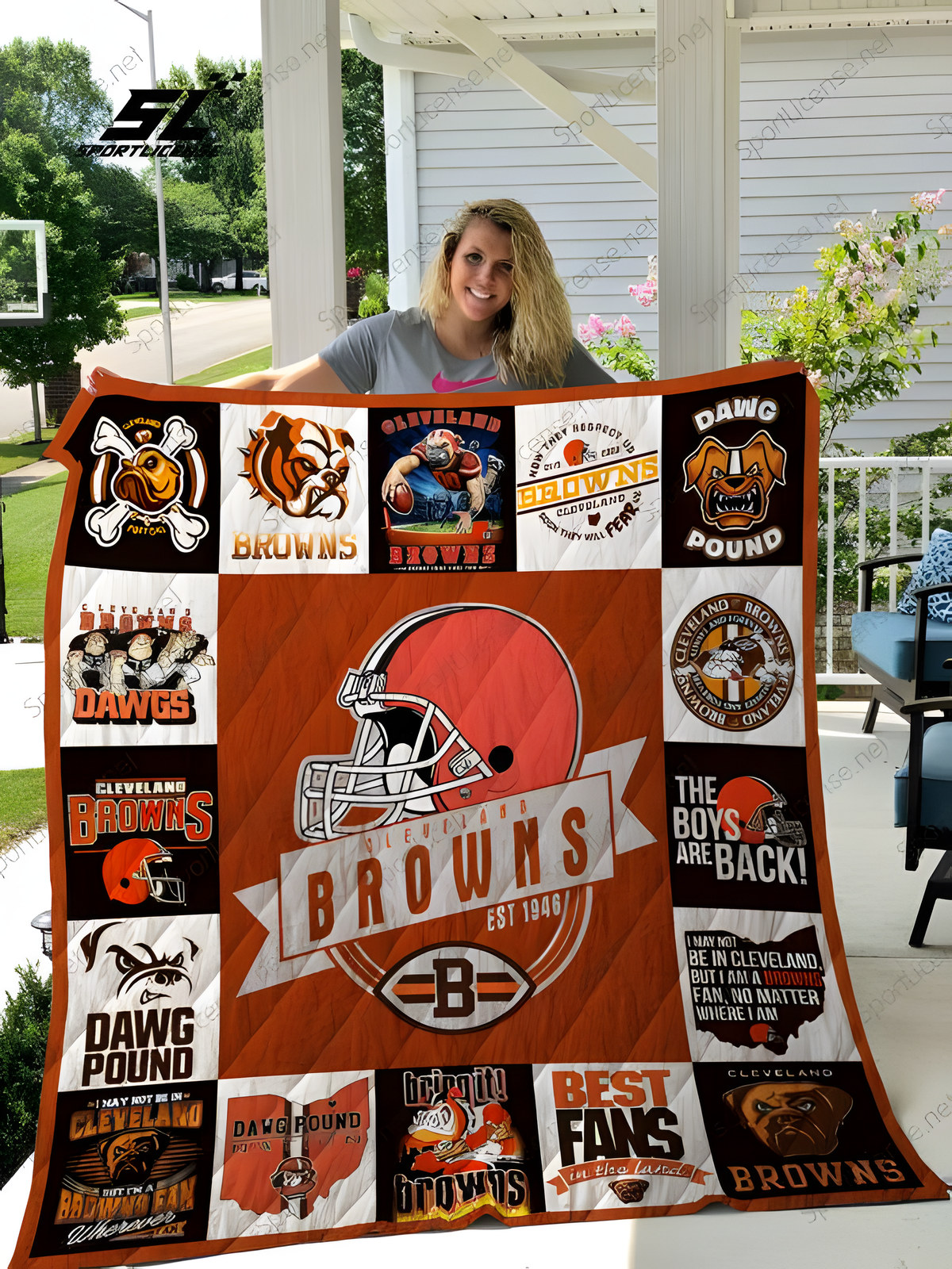 Cleveland Browns 2 Quilt