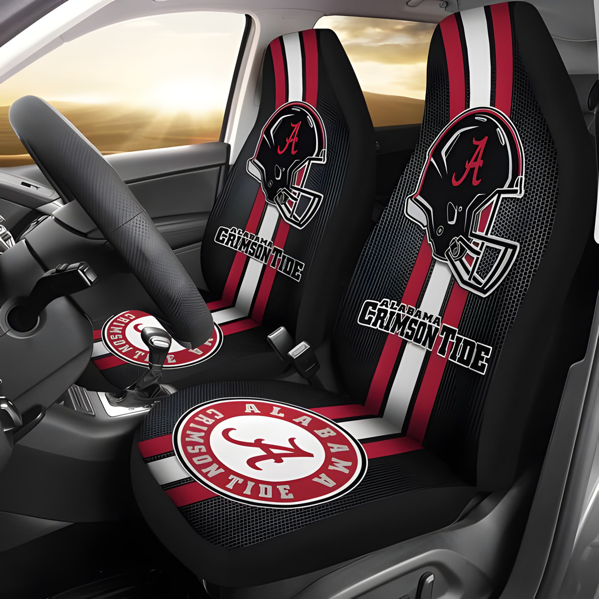 Alabama Crimson Tide A 2 Seat Covers