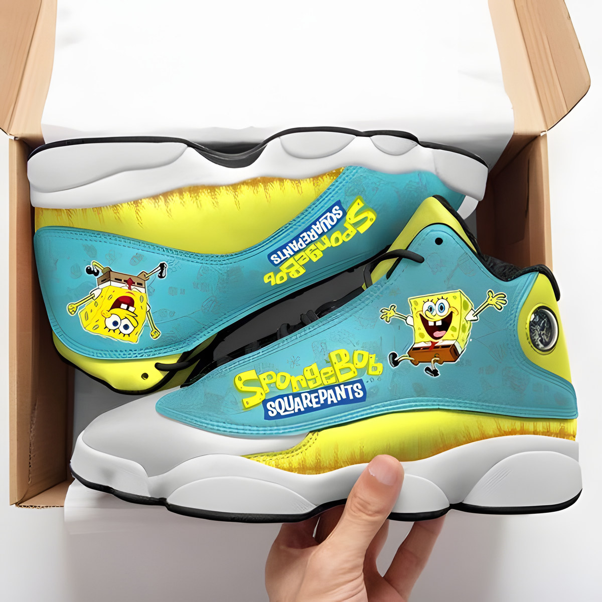 Spongebob Squarepants Air Jordan 13 Shoes