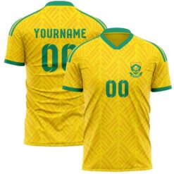 Alternative view of South Africa Custom Name Soccer Jersey Shirt and Stan Shoes