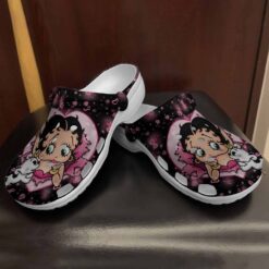 Betty Boop Black Lover Soft Clogs