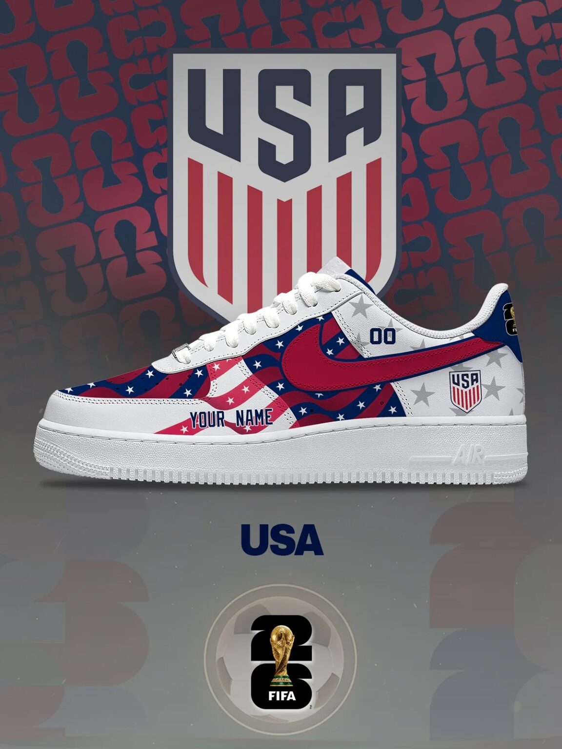 USA Custom Name Soccer Jersey Shirt and Air Shoes 5 USA Custom Name Soccer Jersey Shirt and Air Shoes – Bild 5