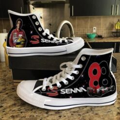 Ayrton Senna High Top Shoes