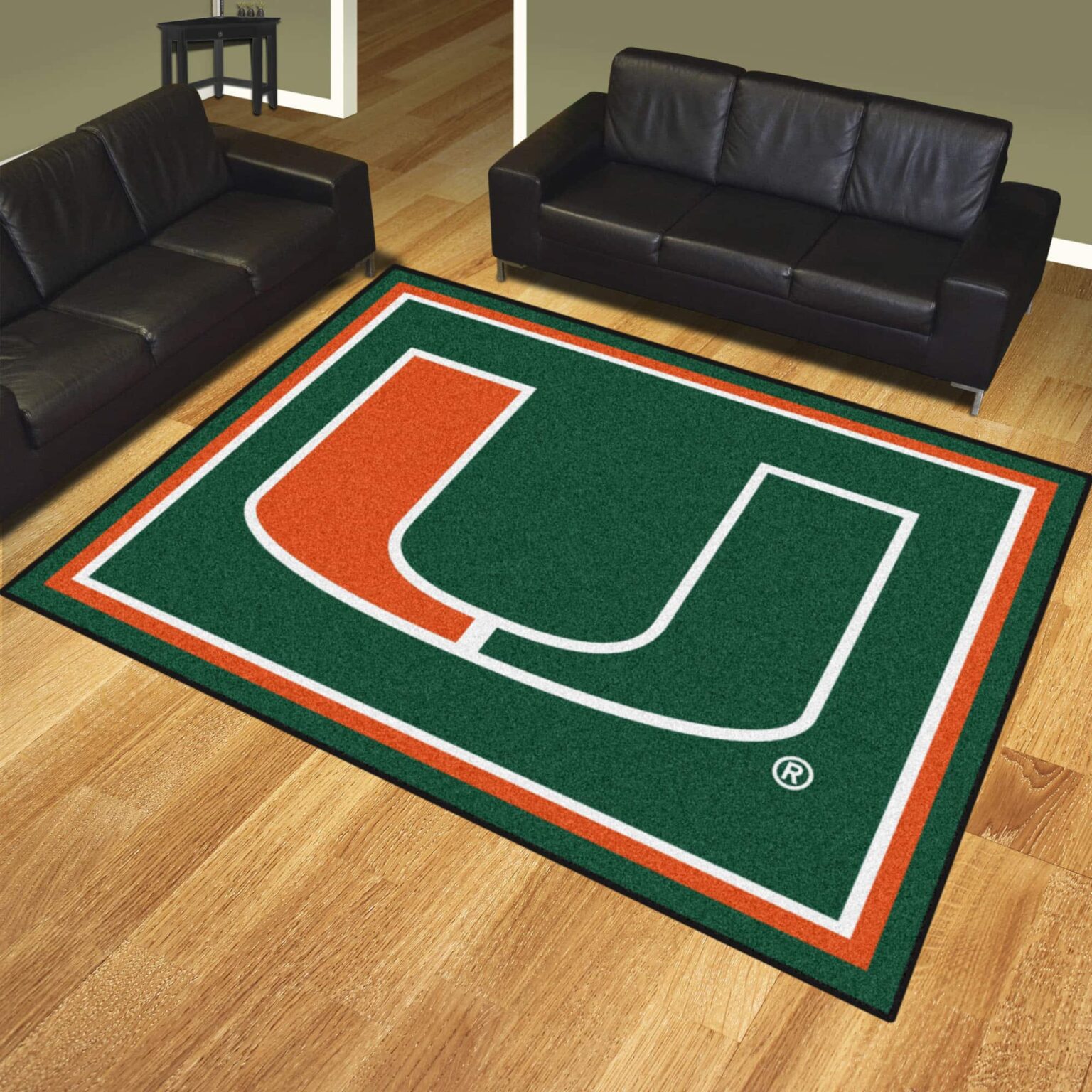 Miami Hurricanes G 0 Area Rug 1 Miami Hurricanes G 0 Area Rug