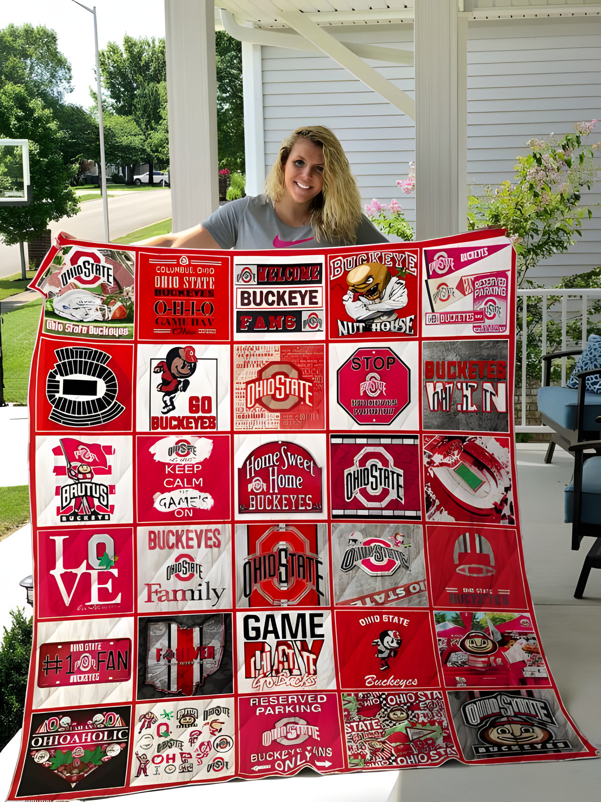 Ohio State Buckeyes Quilt