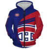 Montreal Canadiens 2 Zip Hoodie 3D