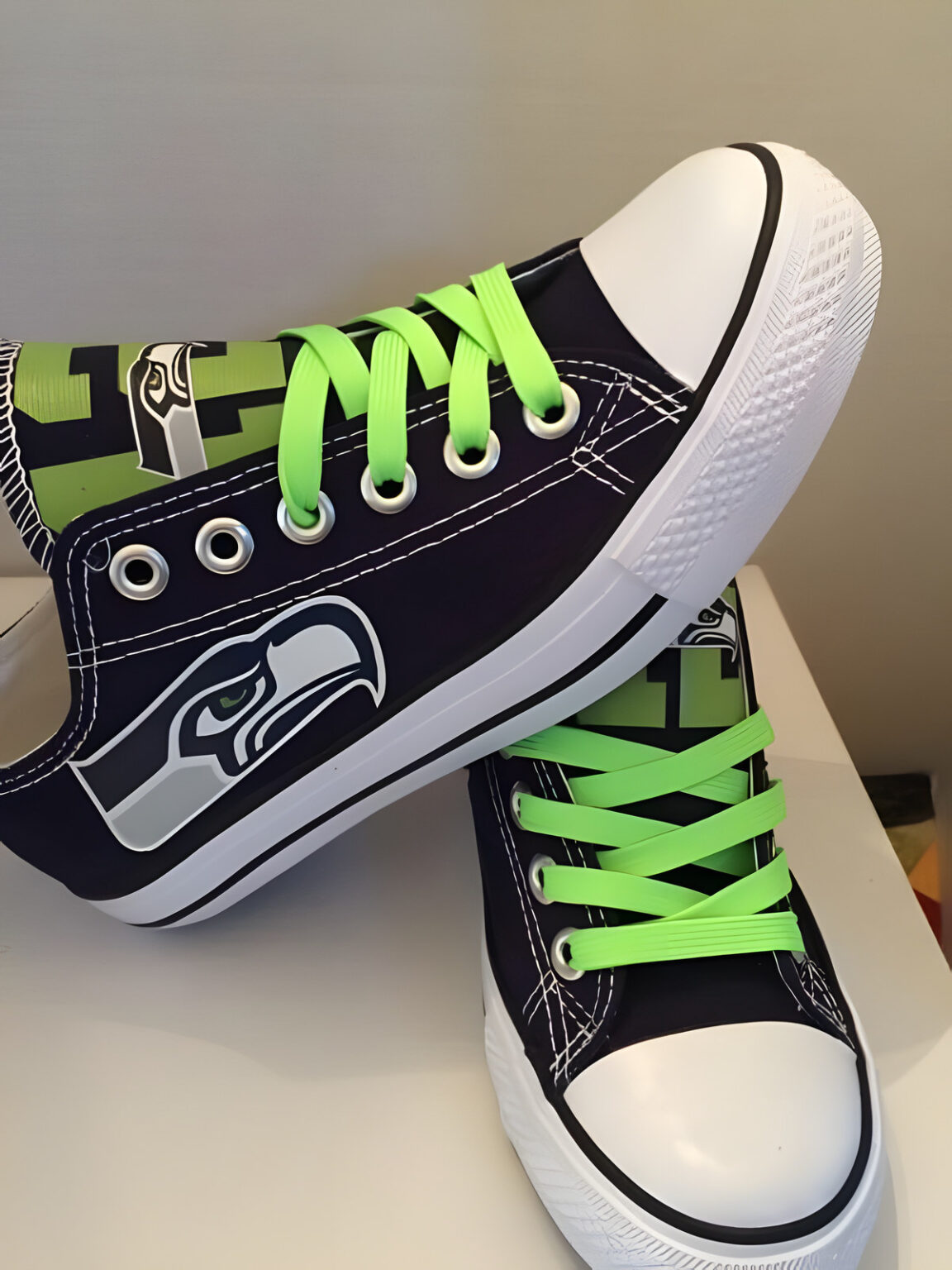 Seattle Seahawks 01 Low Top Shoes 1 Seattle Seahawks 01 Low Top Shoes