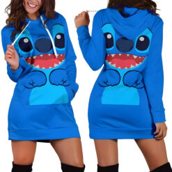 Stitch Love Hoodie Dress 3D