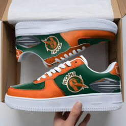 Miami Hurricanes Air Force Shoes